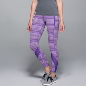 Lululemon Inspire Tight II (Mesh) Space Dye Twist Pink Shell/Iris Flower