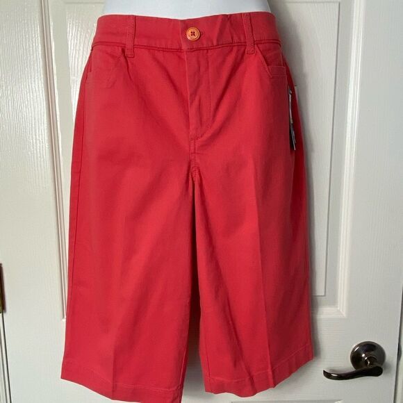 Bandolino Pants - BANDOLINO WOMENS Size 8 Coral TrouserBermuda Shorts NWT