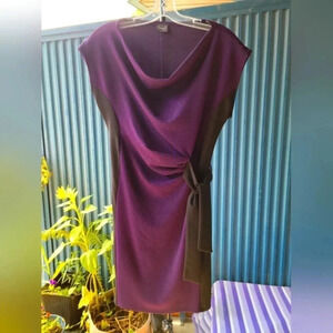 Vamp Purple and Black  Sleeveless Dress Small