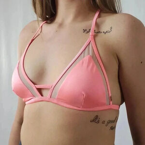 Victoria's Secret PINK Triangle Cut Bikini Suit Top - M