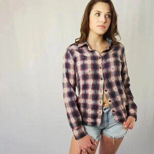 Deadstock Mountain Khaki Plaid Button Up Flannel - S