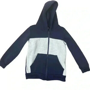 New Boy’s Blue and Gray Sweater Hoodie Size 3T.