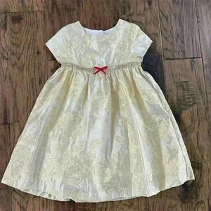 2T Patachou gold Christmas dress