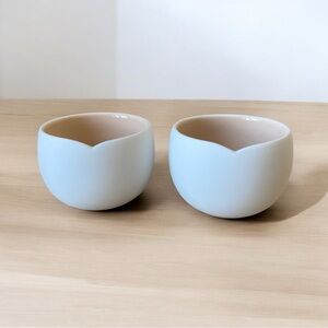 Nespresso Origin Collection Set of 2 Porcelain Espresso Coffee Cups White