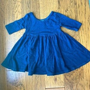 Vivie &‎ Ash Bamboo Three Quarter Sleeve Twirly Dress, Blue/Teal, Size 2T, GUC