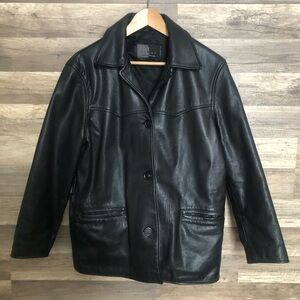 Vintage Rudsak Boho Black Leather Jacket Small