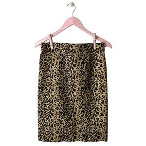 J. Crew Leopard Print Pencil Skirt