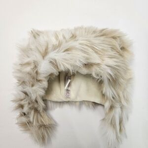 ESKIMO KIDS Faux Fur Trapper Hat Snaps Under Chin Size 0-24m