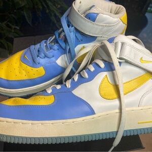 Nike Blue and Yellow High-Top