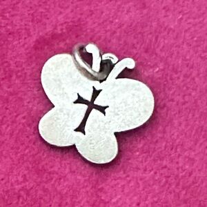 James Avery Crosslet Cross, Butterfly, Charm Sterling Silver 5511 Y