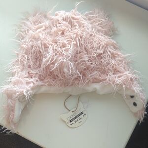 Eskimo Kids Pink Cat Fuzzy Faux Fur Youth Hat