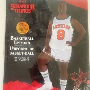 Stranger Things Basketball Uniform Adult Plus XXL Halloween Costume Netflix NWT