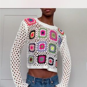 Dreamers crochet‎ sweater small