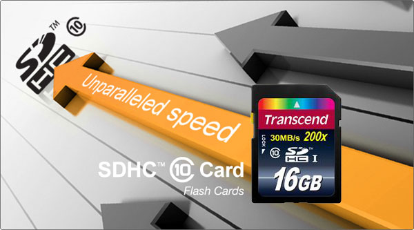 Transcend SDHCカード16GB Class10