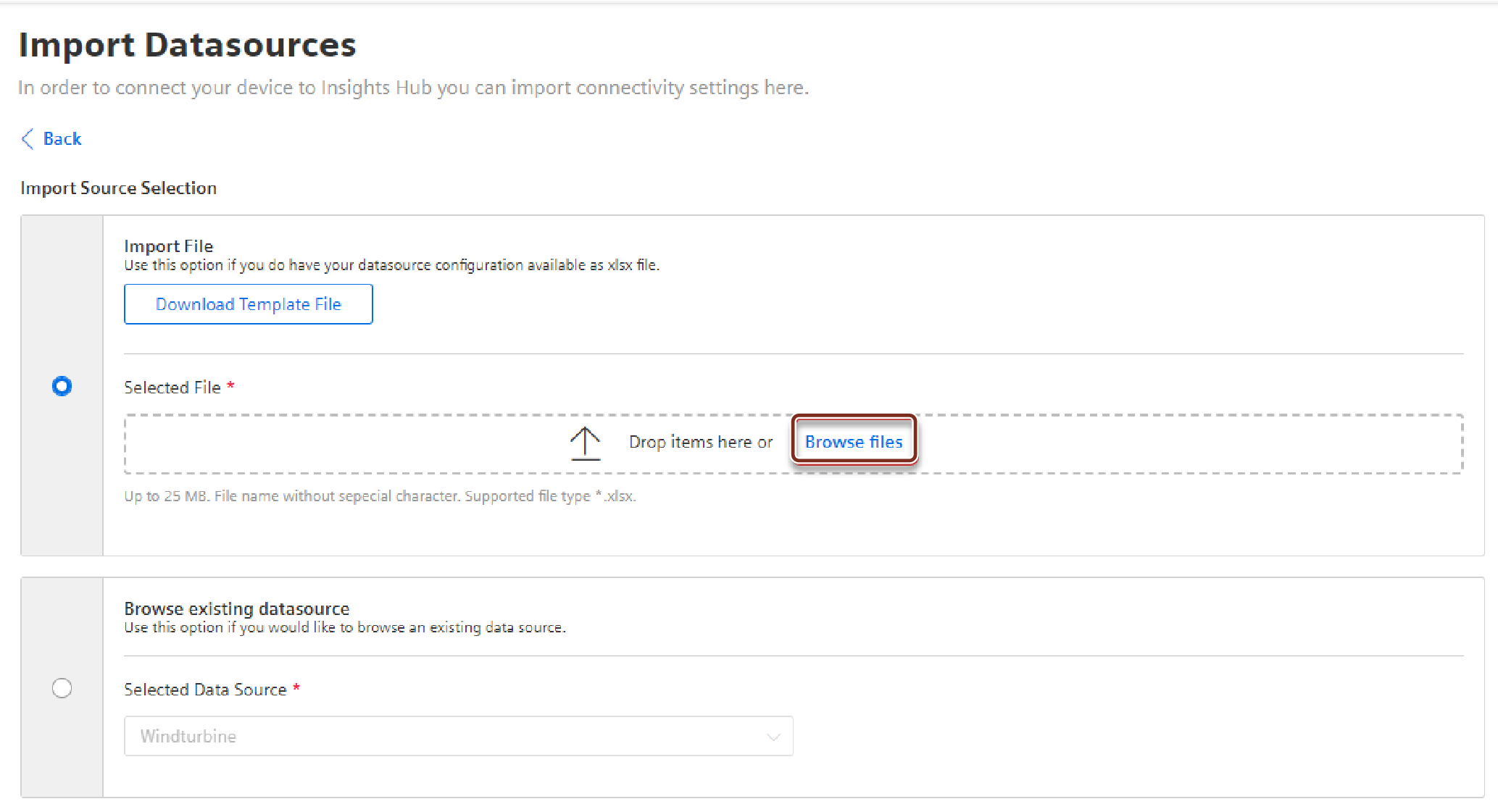 Import Datasources