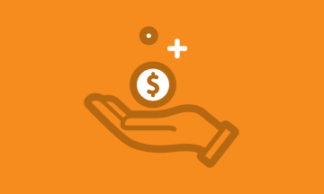 Illustration of hand holding money