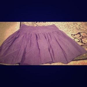 Purple silk skirt