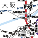 大阪の路線図