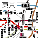 東京の路線図