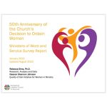 Survey Report from 50th Anniversary Ordination of Women Study