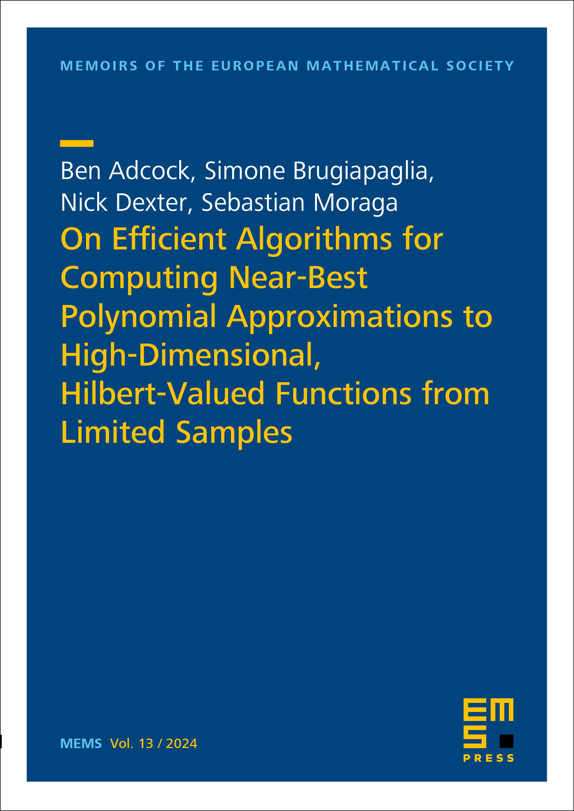 On Efficient Algorithms for Computing Near-Best Polynomial Approximations to High-Dimensional, Hilbert-Valued Functions from Limited Samples cover