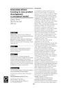 Innovation-driven learning in new product development: a ...