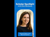 Scholar Spotlight: Dr. Kimberly Matheson - YouTube