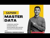 SAP MM MASTER DATA || SAP MM MODULE || #sapmm - YouTube