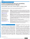 Cover page: A Child-Friendly Wearable Device for Quantifying Environmental Risk Factors for Myopia.