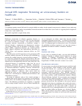 Cover page: Annual N95 respirator fit-testing: an unnecessary burden on healthcare.