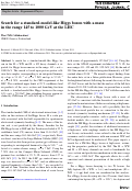 Cover page: Search for a standard-model-like Higgs boson with a mass in the range 145 to 1000 GeV at the LHC