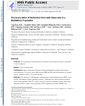 Cover page: The Association of Refractive Error with Glaucoma in a Multiethnic Population