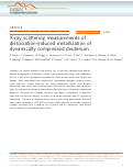 Cover page: X-ray scattering measurements of dissociation-induced metallization of dynamically compressed deuterium