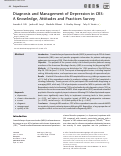 Cover page: Diagnosis and Management of Depression in CRS: A Knowledge, Attitudes and Practices Survey