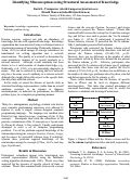 Cover page: Identifying Misconceptions using Structural Assessment of Knowledge