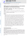 Cover page: FMRP regulates the subcellular distribution of cortical dendritic spine density in a non-cell-autonomous manner