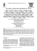 Cover page: Test results on silicon micro-strip detectors for ATLAS