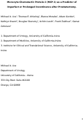 Cover page: Monocyte Chemotactic Protein-1 (MCP-1) as a Predictor of Prolonged Urinary Incontinence After Radical Prostatectomy