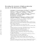 Cover page: Revealing the structure of light pseudoscalar mesons at the electron–ion collider