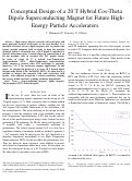 Cover page: Conceptual Design of a 20 T Hybrid Cos-Theta Dipole Superconducting Magnet for Future High-Energy Particle Accelerators