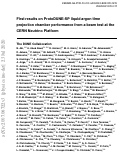 Cover page: First results on ProtoDUNE-SP liquid argon time projection chamber performance from a beam test at the CERN Neutrino Platform