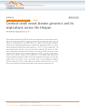 Cover page: Cerebral small vessel disease genomics and its implications across the lifespan