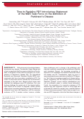 Cover page: Time to redefine PD? Introductory statement of the MDS Task Force on the definition of Parkinson's disease