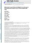 Cover page: MRI-guided focused ultrasound focal therapy for patients with intermediate-risk prostate cancer: a phase 2b, multicentre study