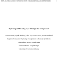 Cover page: Replicating and Extending Upon “Hindsight Bias in Depression”