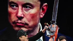 Elon Musk, durante la reciente cumbre de ultraderecha en Estados Unidos.