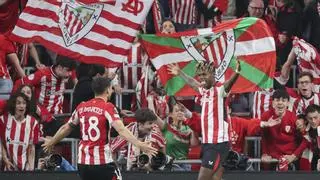 Nico Williams tumba a la Roma y lleva al Athletic hasta los cuartos de la Europa League