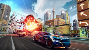 Screenshot from the mobile game Detonation Racing.