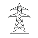 icon of utility transmission line