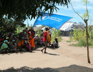 Displaced people from Palma village in Montepuez. Photo: WFP/Yuri Andrade